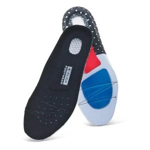 Click Footwear Gel Insoles Pair Size 3 Black RedBlue Ref CF100003 Up to