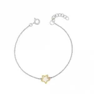 Recycled Silver & Gold Plated Star Bracelet B5371
