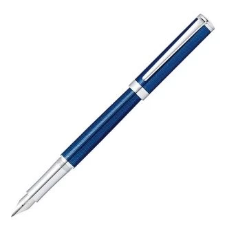Sheaffer Intensity Engraved Translucent Blue CT Fountain Pen - Medium Nib