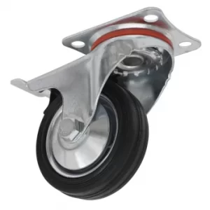 Castor Wheel Swivel Plate with Brake 75MM