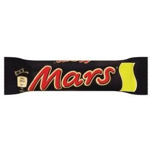 Mars Bars 51g No Artificial, Colours or Preservatives Pack of 48