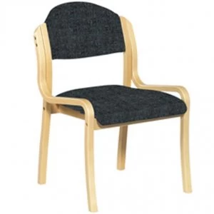 Tahara Wooden Framed Stackable Side Chair Black