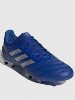 adidas Copa 20.3 Firm Ground Football Boots - Blue, Size 8.5, Men