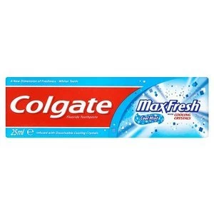 Colgate Max Fresh with Crystals Toothpaste Travel 25ml