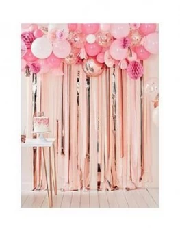 Ginger Ray Blush and Peach Balloon and Fan Garland, One Colour, Women