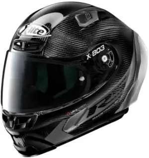 X-Lite X-803 RS Ultra Carbon Hot Lap Helmet, Black Size M black, Size M