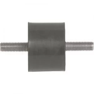PB Fastener 110004 Threaded Buffer Outer outer thread Black