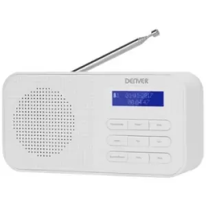 Denver DAB-42 Pocket radio DAB+, FM Alarm clock White