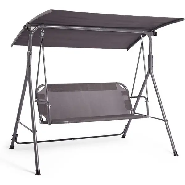 VonHaus Swing Seat With Canopy - Grey One Size
