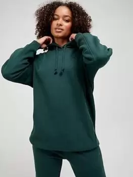 adidas All SZN Long Hoodie - Dark Green, Dark Green Size XL Women