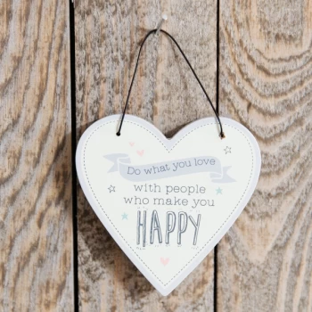 Love Life Heart Plaque - Do What You Love