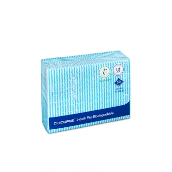 Chicopee J-Cloth Plus Biodegradable 430x320mm Blue Ref 0707117 Pack 50