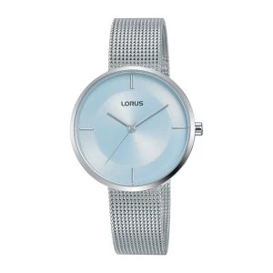 Lorus RG255QX9 Ladies Large Slim Dial Dress Watch with a Stainless Steel Mesh Bracelet