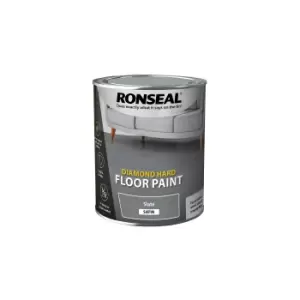 Ronseal Diamond Hard Slate - Floor Paint - 750ml