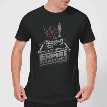 Star Wars Boba Fett Skeleton Mens T-Shirt - Black - 4XL - Black