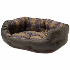 Barbour Wax Cotton Dog Bed Olive 24