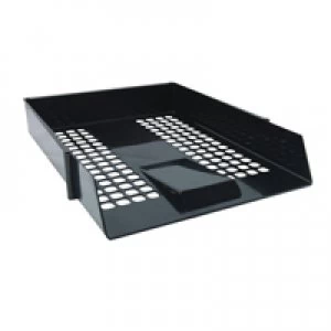 Nice Price Black Plastic Letter Tray Pack of 12 WX10050