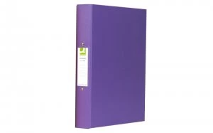 Q Connect A4 2 Ring Binder Pp Purple - 10 Pack