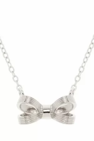 Ted Baker Ladies Silver Plated Opia Opulent Bow Necklace TBJ1572-01-03