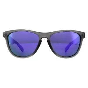 Rectangle Grey Violet Violet Mirror Polarized Sunglasses