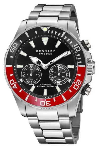 Kronaby S3778/3 Diver Collection Bluetooth Black Dial Watch