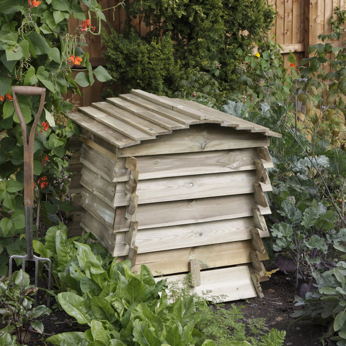 Rowlinson Beehive Composter Wood Timber - wilko