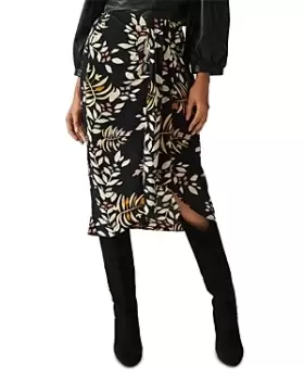 ba & sh Christo Printed Midi Skirt