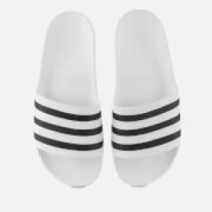 Adidas Adilette Aqua Slide Sandals - FTWR White - UK 9