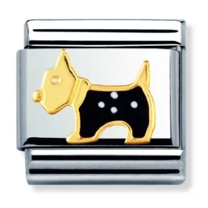 Nomination CLASSIC Gold Animals Terrier Dog Charm 030248/09