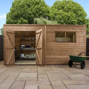 Mercia Pressure Treated Pent Shed - 14' x 8'