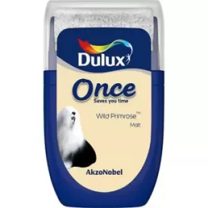 Dulux Once Wild Primrose Matt Emulsion Paint 30ml