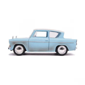 Harry Potter - Hollywood Rides 1959 Ford Anglia Die-cast Toy Car with Harry Die-cast Figure (Blue)
