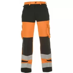 Hertford hi vis trouser two tone orange/black 32 - Hydrowear