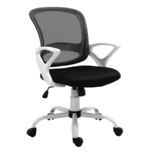Vinsetto Mesh Task Swivel Chair Home Office Desk With Lumbar Back Support Black