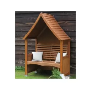 AFK Goodwood Arbour Wooden Garden Seat Chair Outdoor Beech Stain FSC