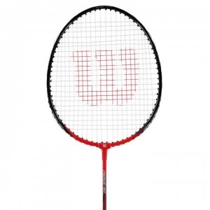 Wilson Fierce 90 Badminton Racket - Black/Red