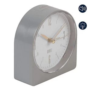Plastic Arched Alarm Clock - Grey