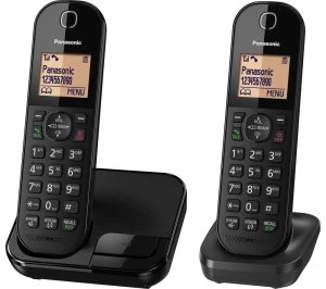 Panasonic KX-TGC412EB Cordless Phone Twin Handsets