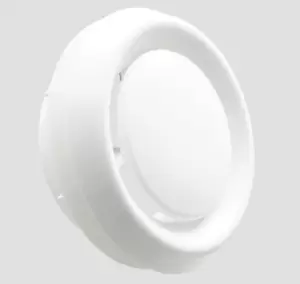 Manrose 120mm/5" Internal Round Circular Air Diffuser with Round Spigot and Adjustable Central Disc - 1251