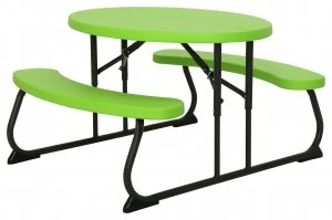 Lifetime Childrens Oval Picnic Table Green