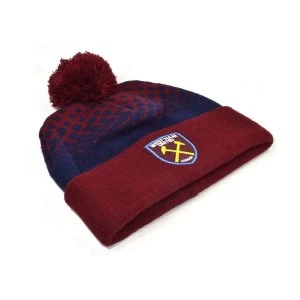 West Ham United Fade Design Bobble Hat