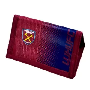 West Ham FC Official Fade Football Wallet (One Size) (Claret/Blue)