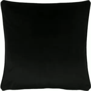 Evans Lichfield Opulence Cushion Cover (55cm x 55cm) (Jet Black) - Jet Black