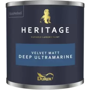 Dulux Heritage Velvet Matt Deep Ultramarine Matt Emulsion Paint 125ml