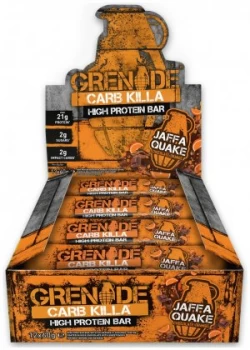 Grenade Carb Killa Protein Bars Jaffa Quake - 12 x 60g