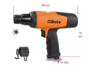 Beta Tools 1940E10 Air Hammer 2900 Stroke p/m Chisel Inlet 10mm Hex 019400010