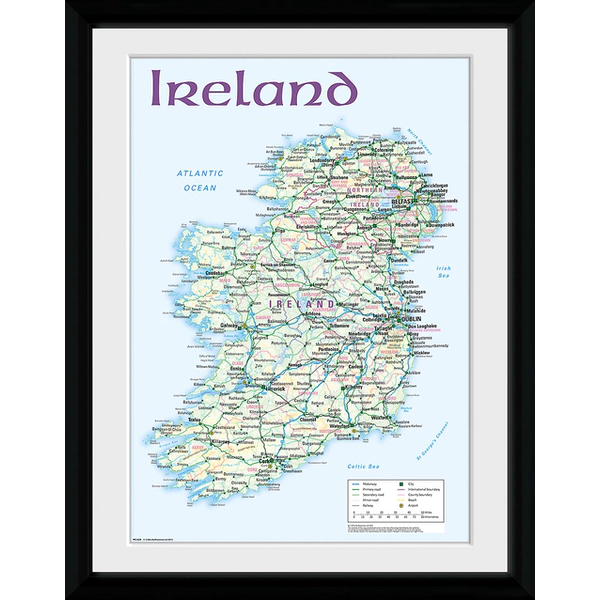Ireland Map Collector Print
