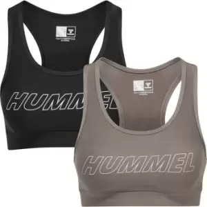 Hummel 2 Pack Sports Bras Womens - Multi