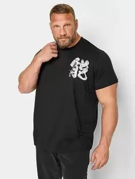BadRhino Badrhino Samurai Front And Back T-Shirt Black, Size 1Xl, Men
