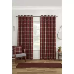 Sundour Carnoustie Curtains, 168 x 183cm, Red